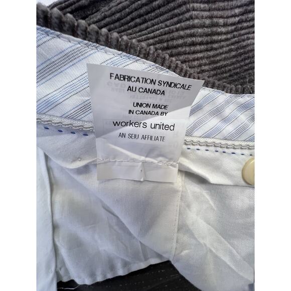 Vtg Saks Fifth Avenue Corduroy Pants Mens Brown Wide Wale Sz 40R Preppy Academia - Picture 8 of 12